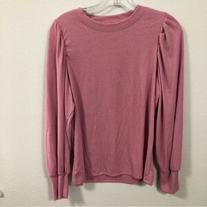 Catherine Malandrino Women’s Pink Puff Sleeve Top